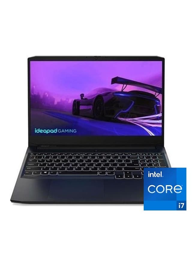 IdeaPad Gaming 3 15IHU6 Laptop With 15.6-inch Display / Intel Core i7-11370H Processor /16GB RAM / 512GB SSD / Nvidia GeForce RTX 3050 4GB Series / DOS / English/Arabic Shadow Black